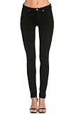 Poplooks Women's Casual Mid Rise Stretch Skinny Knit Jegging Pants