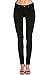 Poplooks Women's Casual Mid Rise Stretch Skinny Knit Jegging Pants