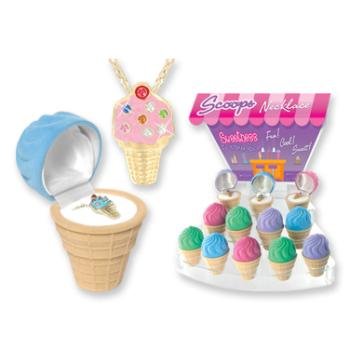 Scoops ice cream necklace - assorted colors