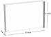 Meetu Acrylic Picture Frame 4x6,Clear Freestanding Double Sided 20mm Thickness Frameless Magnetic Photo Frames Desktop Display with Gift Box Package(5 Pack)