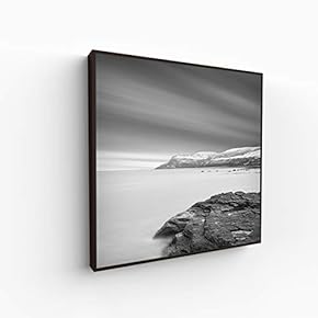 Canvas Wall Art for Living Room, Bedroom Monochrome Building Framed Canvas Prints for Home Decoration Ready to Hang - 16x16 inches