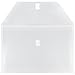 JAM PAPER Plastic Envelopes with Hook & Loop Closure - Legal Booklet - 9 3/4 x 14 1/2 - Clear - 12/Pack