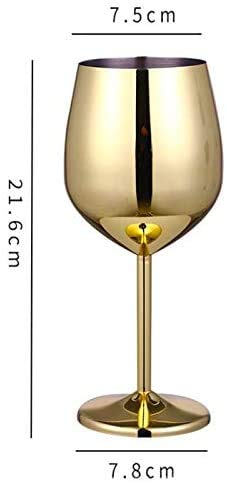 Belind Edelstahl Rotweinglas Metall Champagnerglas unzerbrechlich Cocktailglas Weißweinkelch Party Bar Zubehör Saft… – Bild 3