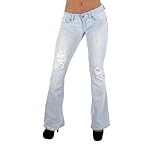 Women’s  Bootleg Ripped Premium Bootcut Denim Jeans www.denim.fit