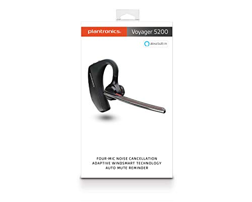 Plantronics Voyager 5200 Bluetooth Headset - Noise Cancelling Mit 4 Mikrofonen