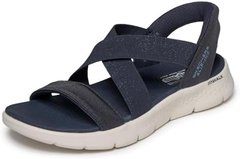 Femme Go Walk Flex Sandal Glimmer Up Slip-in ENTRAINEUSE, Navy, 39 EU