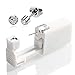 Disposable Sterile Ear Nose Piercing Kit Tool Stud Safety Portable Ear Piercing Kit (Silver White)