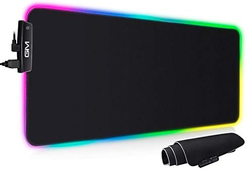 Extended RGB Gaming Mouse Pad – 31.5” X 11.8” LED Desk Mat, 14 Lighting Modes, Anti-Slip Base, Water-Repellent Surface