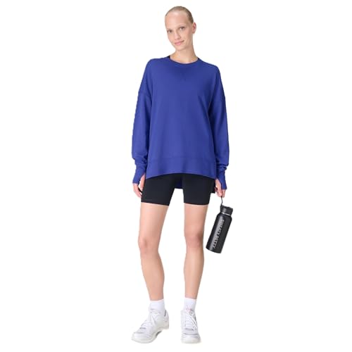 Sweaty Betty Women's After Class Longline Crewneck With Side Slit Sweatshirt, R…