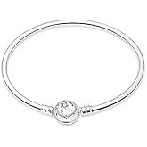 MICOO 925 Sterling Silver Snake Chain Butterfly Charms Bracelet, Evil Eye Bracelet with 5A Cubic Zirconia Bracelets for Women Birthday Gifts