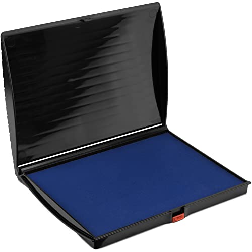 Rubber Stamp Creation Extra Large Premium Blue Ink Stamp Pad - 5" by 7" - Quality Felt Pad Blue