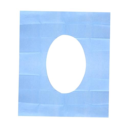 Unomor 18pcs Thick Toilet Seat Cover Pad Mat for Portable Bathroom Fluffy Toilet Seat Cover Pe Film Pulp Paper Sanitary for Adults Boys and Girls