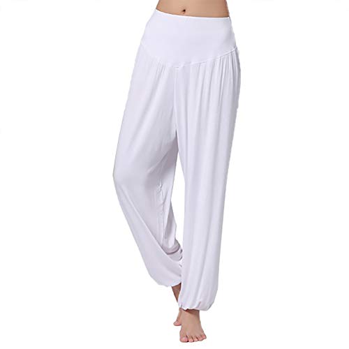 Molilove Women's Elastic Soft Modal Harem Pants for Yoga Fitness and Dance - Thumbnail 7