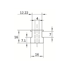 WINSINN GT2 Pulley 20 Teeth 4mm bore 6mm Width 20T
