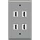 RiteAV - 4 Port HDMI Wall Plate