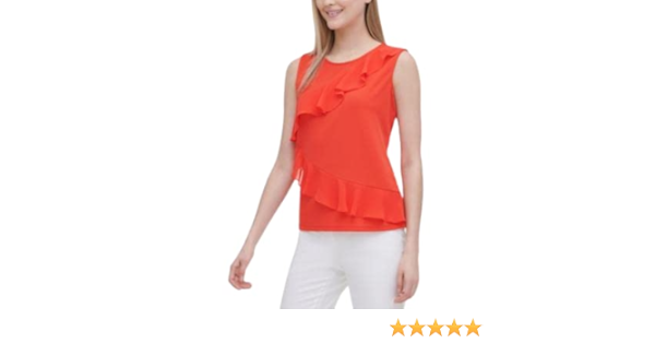 calvin klein women's sleeveless top