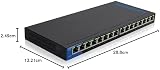 Linksys LGS116P 16-Port Gigabit PoE+ Desktop Unmanaged Switch view 10