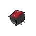 Red Light 4 Pin Dpst On/off Snap in Rocker Switch 15a/250v 20a/125v Ac 28x22mm