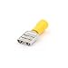 100PCS Yellow Female Insulated Spade Wire Connector Electrical Crimp Terminal 12-10AWG