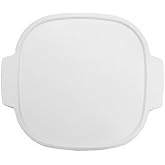 CorningWare A-12-PC (5Qt) 10in White Plastic Lid with Handles | Easy-Stack Design | Easy-Grip Handles | Durable Construction | Snug-Fitting Cover | Easy To Clean