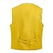 TOPTIE Waiter Uniform Unisex Button Vest for Supermarket Clerk & Volunteer-Yellow-US Size S