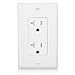 Maxxima 20A Tamper Resistant Duplex Receptacle - Standard Decorative Electrical Wall Outlet, Child Proof Safety, Contractor Pack, 20 Amp, White Wall Plates Included - 10 Pack