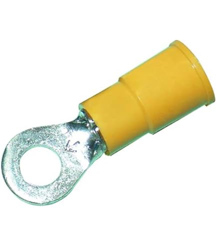 100 Terminali Ad Anello Non Isolati MOLEX - Calibro Filo #16-14, Per Borchie #10