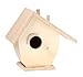 Darice Wood Wren-Promo Birdhouse Assorted Stles X 1 Piece 5 Inches to 7 Inches 9180-09, Natural