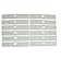 12 ea VERTICAL BLIND INSERTS for Top Pocket on FABRIC VANES with Weights & Chain