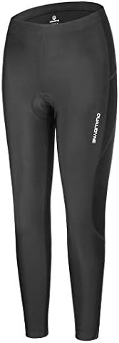 Women Cycling Tights, Qulidyne Women's Bike Pants 3D Padded Compression Tights Breathable & Quick Dry