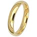 4MM Stainless Steel Yellow Gold Plated High Polished Comfort Fit Traditional Dome Wedding Ring -Crazy2Shop