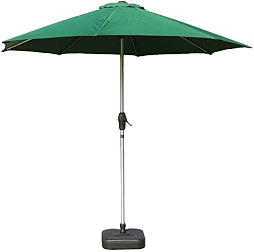 CCLLA Outdoor Garten Sonnenschirme 9 'Outdoor Aluminium Sonnenschirm mit Kurbel und 8 stabilen Rippen für Garten, Garten…