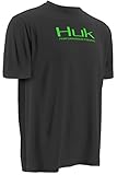 Marolina Outdoor H1200063BLKXL Huk Icon Short Sleeve Shirt, Black, X-Large