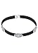 Wink Gal Women's Boho Turquoise Velvet Concho Coins Choker Necklace Black
