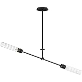 Maxim Equilibrium - 12W 2 LED Linear Pendant-7.75 Inches Tall and 42 Inches Wide-Black Finish