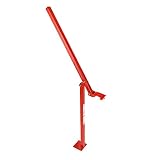 RanchEx 102567 T-Post Puller - for Removal of Studded T Posts, One Person Operation - Red