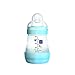 MAM Easy Start Anti Colic Baby Bottle, Easy Switch Between Breast and Bottle, Reduces Air Bubbles and Colic, 1 Pack, Newborn, Boy