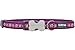 Red Dingo Designer Dog Collar, Small, Daisy Chain Purple