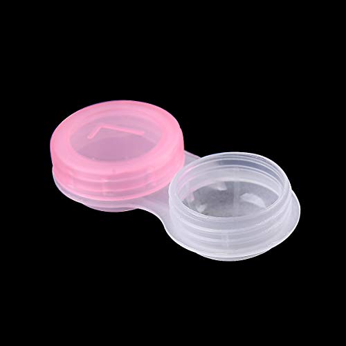 Teemico 60 Pcs Colorful Contact Lens Case Bulk Eye Lense Box Holder
