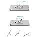 Earea Cell Phone Ring Holder Stand, Transparent Phone Ring Holder 360° Rotation Finger Ring Grip Phone Ring Stand (2Silver+1Black+1Rose Gold)
