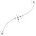 Silpada 'Find Peace' Horizontal Cross Link Bracelet in Sterling Silver, 7.5