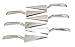 JA Kitchens 6 Pack | Disposable Plastic Pie/Cake Servers | Heavy Duty | Silver