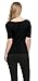 Perfashion Women's Classic Keyhole Short Sleeve Blouse Tops/Long Sleeve Basic Black Medium