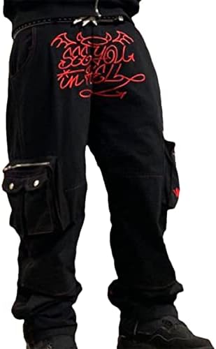 Bavokon Retro Cargo Pants Y2K Cargo Pants,Y2K Mens Retro Baggy