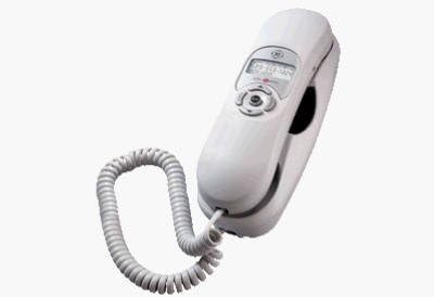 GE Corded Slimline Telephone with Call Waiting Caller ID - White