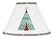 Sweet Jojo Designs Aqua Blue and Gray Outdoor Adventure Teepee Baby, Childrens Lamp Shade