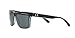 A|X ARMANI EXCHANGE Unisex Ax4016 Square Sunglasses, Black/Transp. Blue Green/Grey, 57 mm