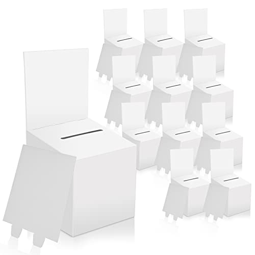 Cardboard Voting Box 12-Pack Ballot Boxes - 6x6x6 Inch Cardboard Raffle ...