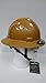 HDPE Natural Tan Full Brim Hard Hat with Fas-trac Suspension