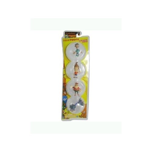 Jimmy Neutron 2 Inch Deluxe Collector 4-Pack Figurine Set Jimmy, Carl, Sheen & Goddard
